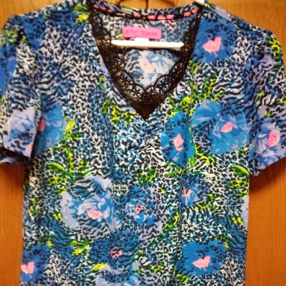 Betsey Johnson Scrub Top